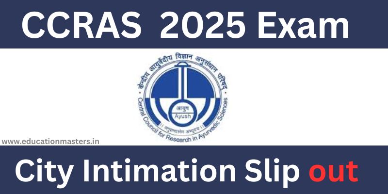 ccras city intimation slip out 2025
